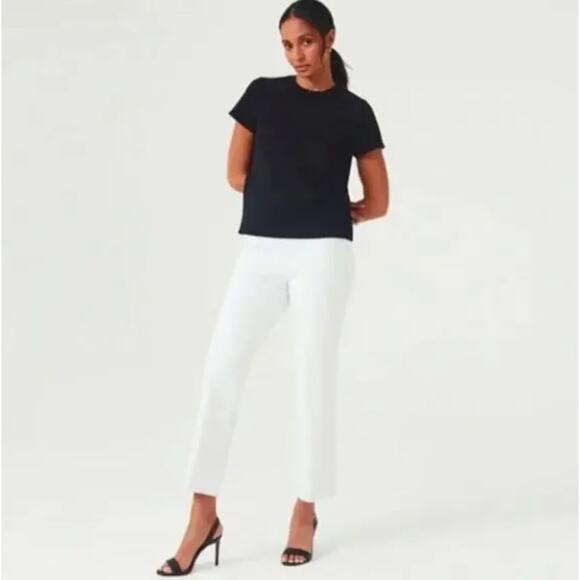 SPANX On The Go Kick Flare Pants Classic White Sz M {TT4} - Picture 1 of 7
